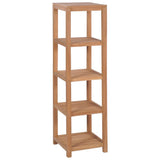 4-Tier Bathroom Storage Rack Solid Teak 42x42x165 cm 246500
