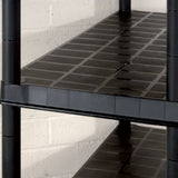 Storage Shelf 5-Tier Black 274.5x45.7x185 cm Plastic 3059858