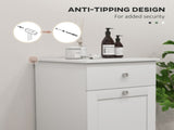 Single Hamper Laundry Storage Cabinet - White T3398P344538