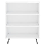 Sideboard High Gloss White 57x35x70 cm Engineered Wood 827134