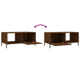 Coffee Table Brown Oak 90x50x40 cm Engineered Wood 829227