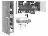 Bathroom Furniture Set 5 pcs Grey Sonoma 3407284