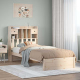 Bookcase Bed without Mattress 75x190cm Solid Wood Pine 3322403