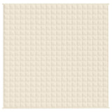 Weighted Blanket Light Cream 200x200 cm 13 kg Fabric 350815
