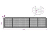 Gabion with 3.5 mm Wire and 5x2.5 cm Mesh 500x100x150 cm 3461980