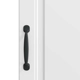 Sideboard High Gloss White 33 x 34.5 x 87 cm Engineered Wood 895749