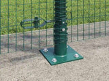 Welded Wire Fence with Concrete Base 50 x 1.2 m 3352476