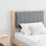Upholstered Headboard Brown 150 cm Solid Pine Wood 879059