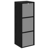 Sideboard with Drawer Black Oak 35 x 32 x 99.5 cm 8000565