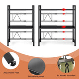 ZNTS 3 Tier Expandable Microwave oven Rack Stand Storage Holder Kitchen Corner Shelf 82887340