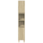 ZNTS 3 Piece Bathroom Furniture Set Sonoma Oak Engineered Wood 3325079