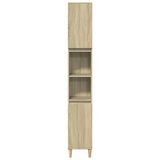 3 Piece Bathroom Furniture Set Sonoma Oak Engineered Wood 3325079