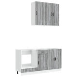 Kitchen Unit PORTO 5 pcs Grey Sonoma Engineered Wood 3438281