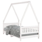 Kids Bed Frame White 80x160 cm Solid Wood Pine 834505