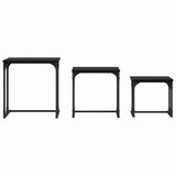Nesting Coffee Table 3 pcs Black oak Engineered wood 883533