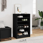 Shoe Cabinet Black 60x35x92 cm Engineered Wood 808946