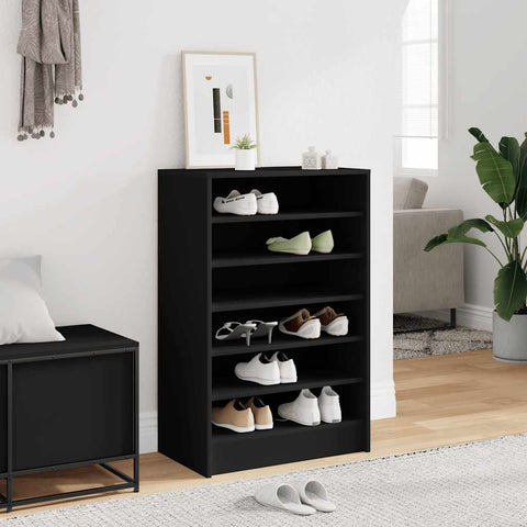Shoe Cabinet Black 60x35x92 cm Engineered Wood 808946