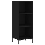 Sideboard Black 34.5x32.5x90 cm Engineered Wood 828733