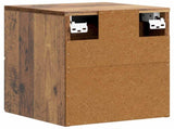 Wall-Mounted Bedside Cabinet 2 pcs Old Wood 34.5 x 33 x 40 cm 899162