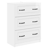 Drawer Cabinet High Gloss White 66 x 34.5 x 87 cm 895759
