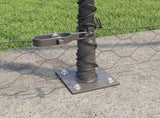 Welded Wire Fence with Concrete Base 100 x 1.4 m 3353739