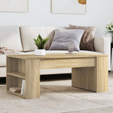 Coffee Table Sonoma Oak 102x55x42 cm Engineered Wood 831855