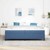 Box Spring Bed Blue 200 x 200 cm Velvet 42006990