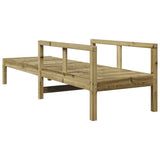 Sun Lounger 199.5x62x55 cm Impregnated Wood Pine 832542