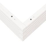 Garden Planter White 110x110x23 cm Solid Wood Pine 847214