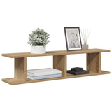 Wall Shelves 2 pcs Artisan Oak 90x18x20 cm Engineered Wood 856601