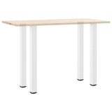 Bar Table Legs 4 pcs White 90-92 cm Steel 4012473
