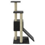 Cat Tree with Sisal Scratching Posts Dark Grey 92 cm 171514