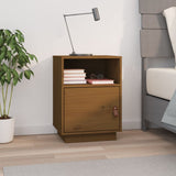 Bedside Cabinet Honey Brown 40x34x55 cm Solid Wood Pine 818321