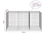 Gabion with 5 mm Wire and 5x10 cm Mesh 150x100x100 cm 3464829