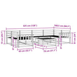 Outdoor Sofa Set 7 pcs White 3386123