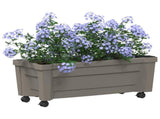 Calypso Planter with Wheels Grey 79 x 35 x 33 cm PP 42041720