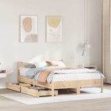 Bed Frame with Drawers 160x200 cm Solid Wood Pine 3301899