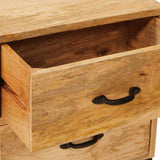 TV Stands with Drawer Brown 110 x 30 x46 cm Solid Mango Wood 4104604