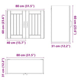 Kitchen Wall Cabinet Lucca Grey Sonoma Engineered Wood 853833