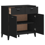Sideboard VIKEN Black 80x40x80 cm Engineered Wood 374936