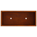 Raised Garden Planter Rusty 60 x 26 x 45 cm Weathering Steel 865889