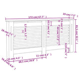 3051376 Radiator Covers 2 pcs White 172x19x81,5 cm MDF