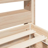Bed Frame without Mattress 90x200 cm Solid Wood Pine 3307131