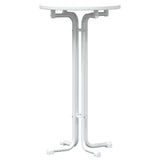Bar Table White 60x110 cm Engineered Wood and Steel 4008300