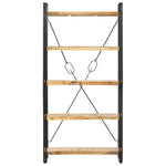 5-Tier Bookcase 90x30x180 cm Solid Mango Wood 286581