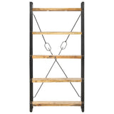 5-Tier Bookcase 90x30x180 cm Solid Mango Wood 286581