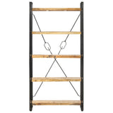 5-Tier Bookcase 90x30x180 cm Solid Mango Wood 286581