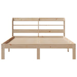 ZNTS Bed Frame with Headboard without Mattress 135x190 cm Double 3306778