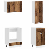 Kitchen Unit LYON 8 pcs Old Wood Engineered Wood 3438445