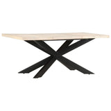 Dining Table 180x90x76 cm Solid Bleached Mango Wood 285964